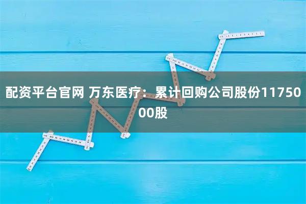 配资平台官网 万东医疗：累计回购公司股份1175000股